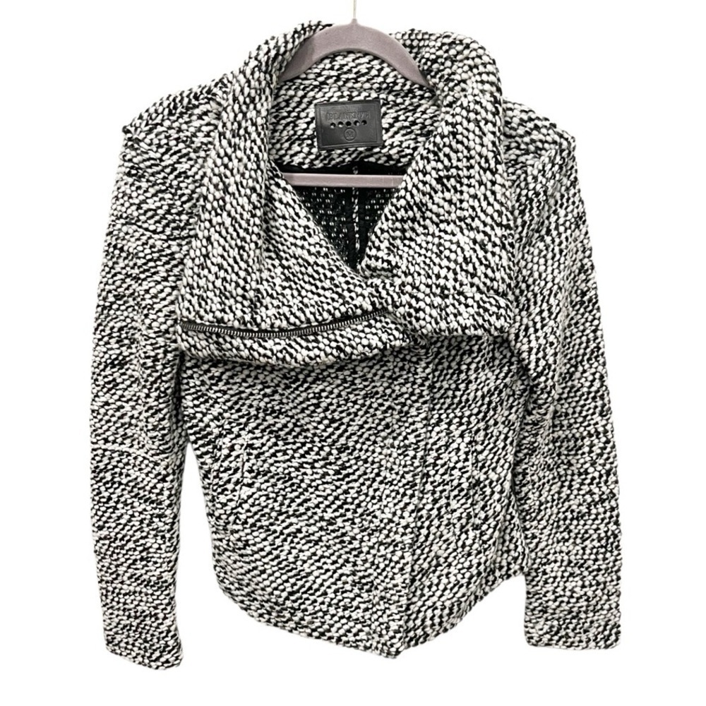 Blank‎ NYC Jacket Women's Medium Friend Zone Boucle Side Zip Moto